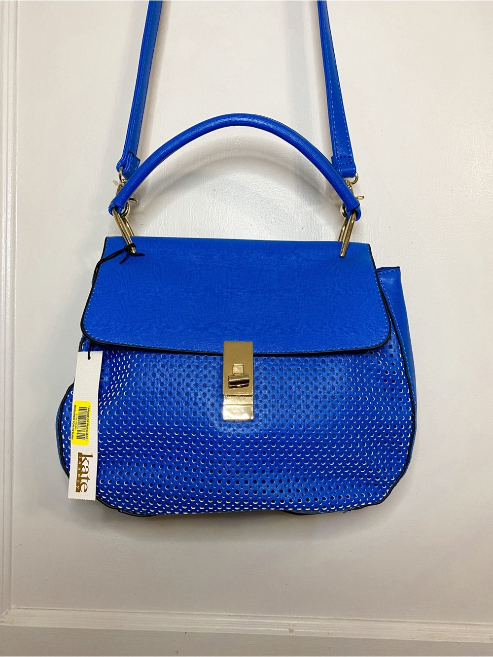 Kate Landry Electric Blue Top-Handle Crossbody Bag